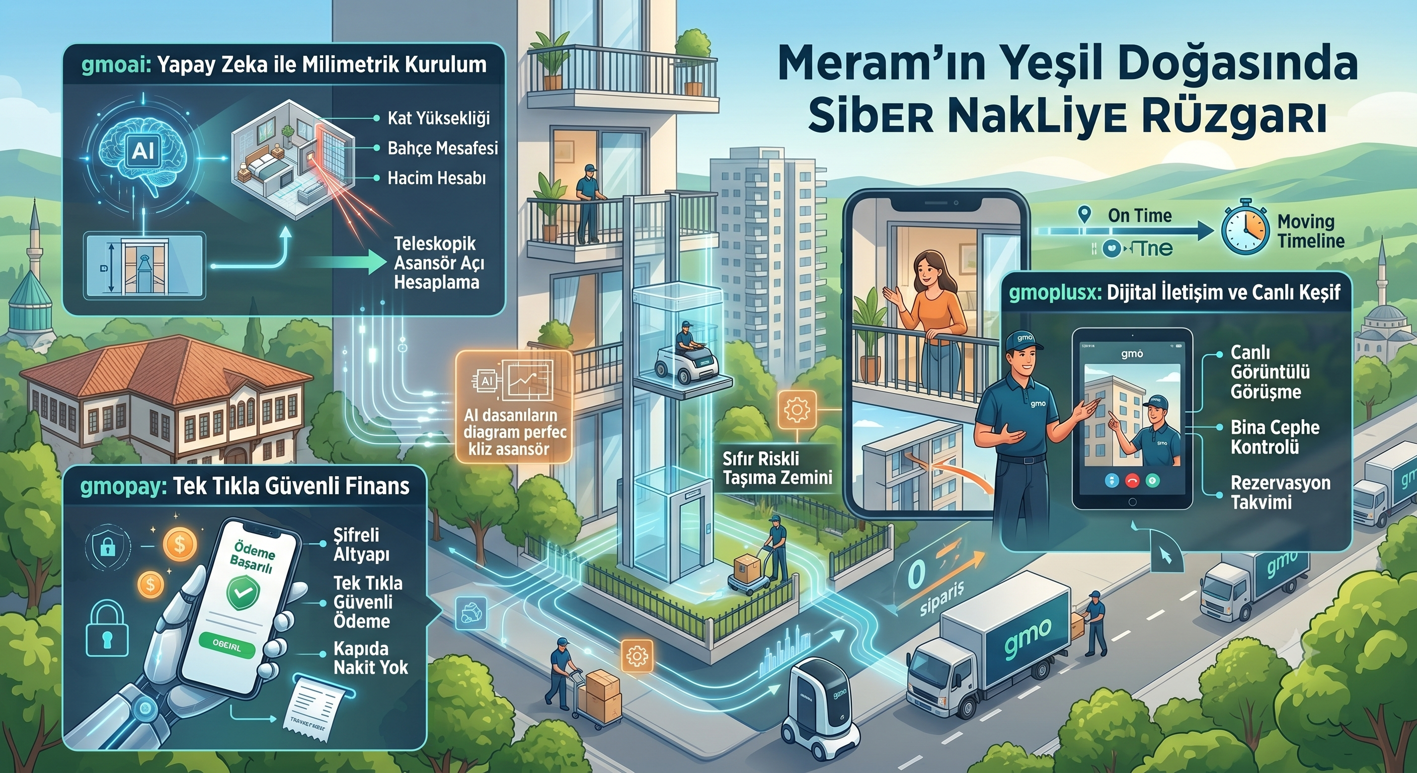 Meram’ın Yeşil Doğasında Siber Nakliye Rüzgarı