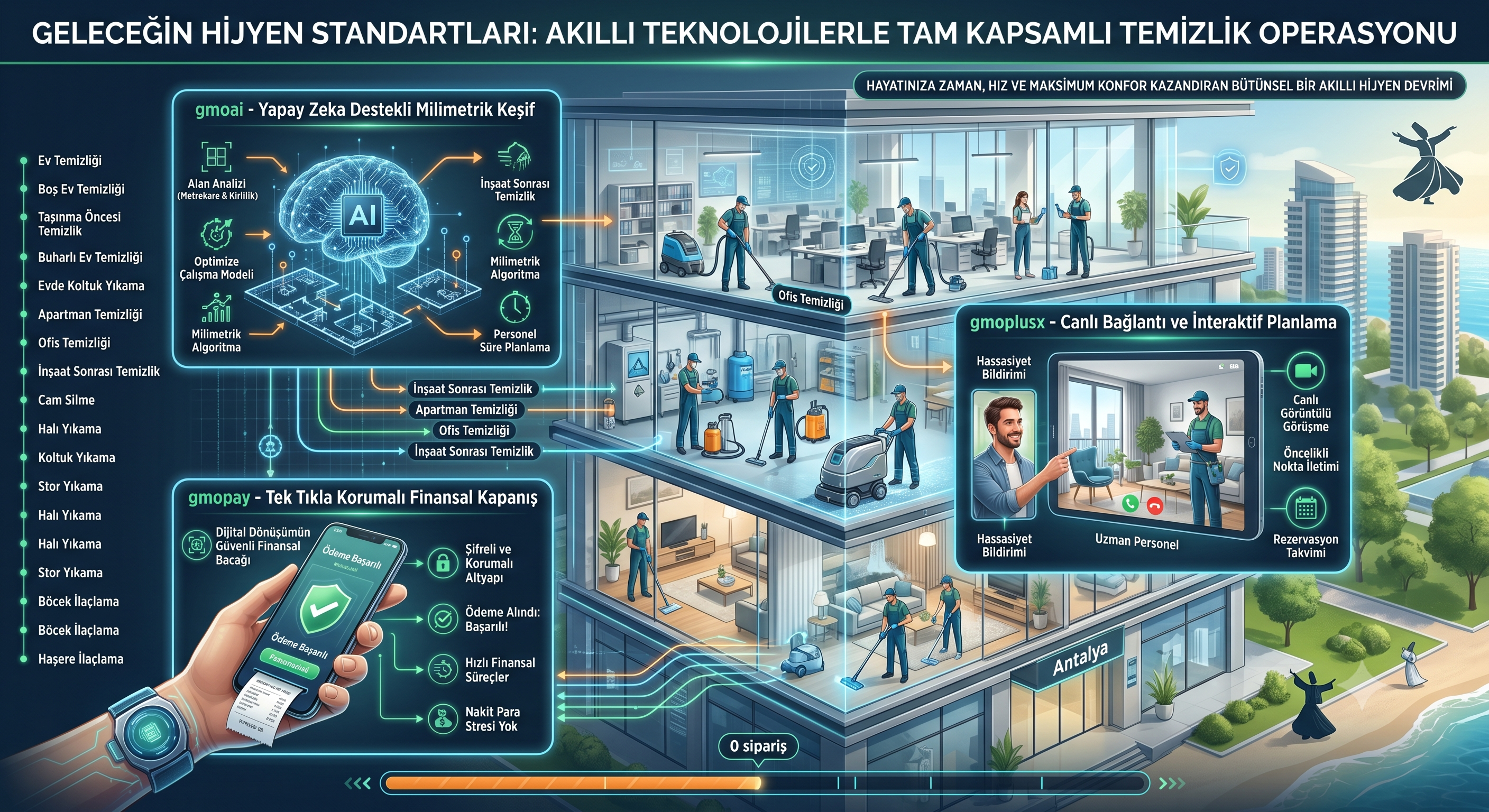 Geleceğin Hijyen Standartları: Akıllı Teknolojilerle Tam Kapsamlı Temizlik Operasyonu