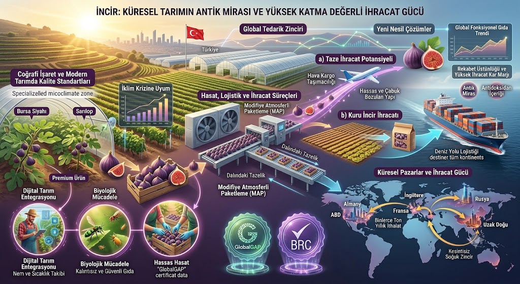İncir: Küresel Tarımın Antik Mirası ve Yüksek Katma Değerli İhracat Gücü 