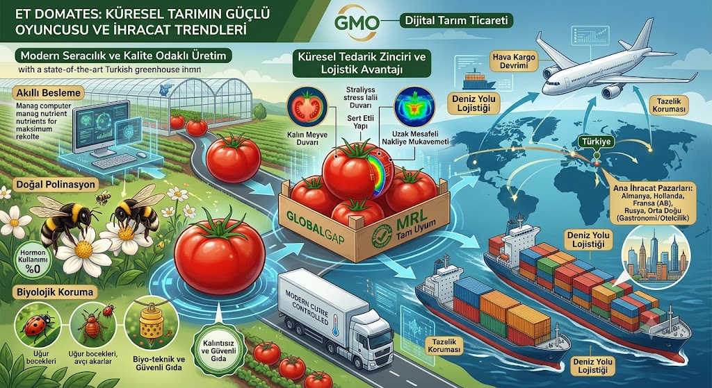 Et Domates: Küresel Tarımın Güçlü Oyuncusu ve İhracat Trendleri 