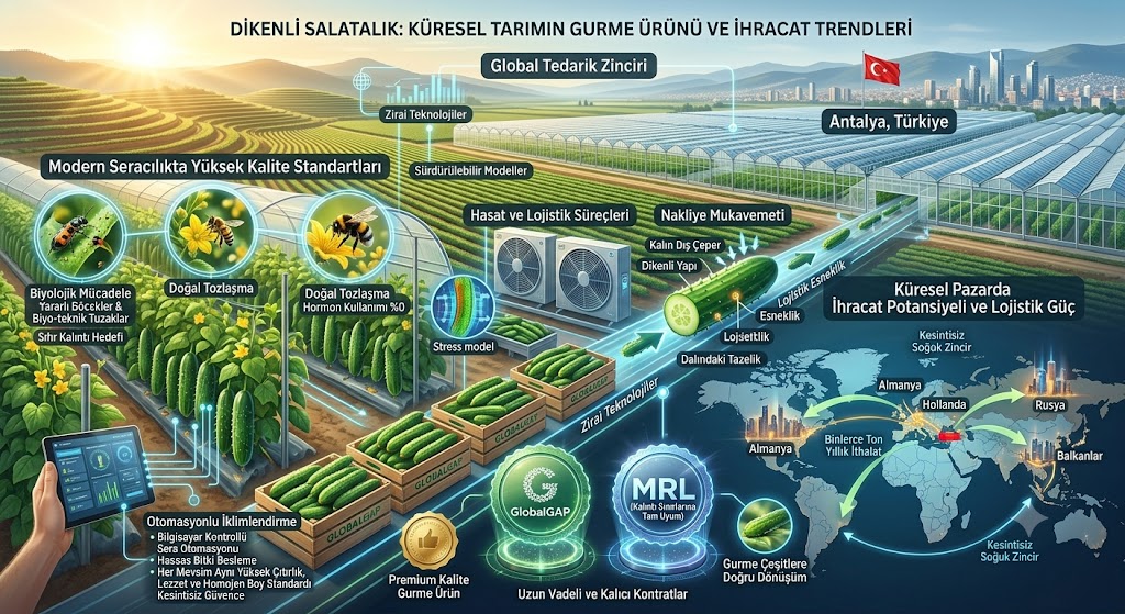Dikenli Salatalık: Küresel Tarımın Gurme Ürünü ve İhracat Trendleri 