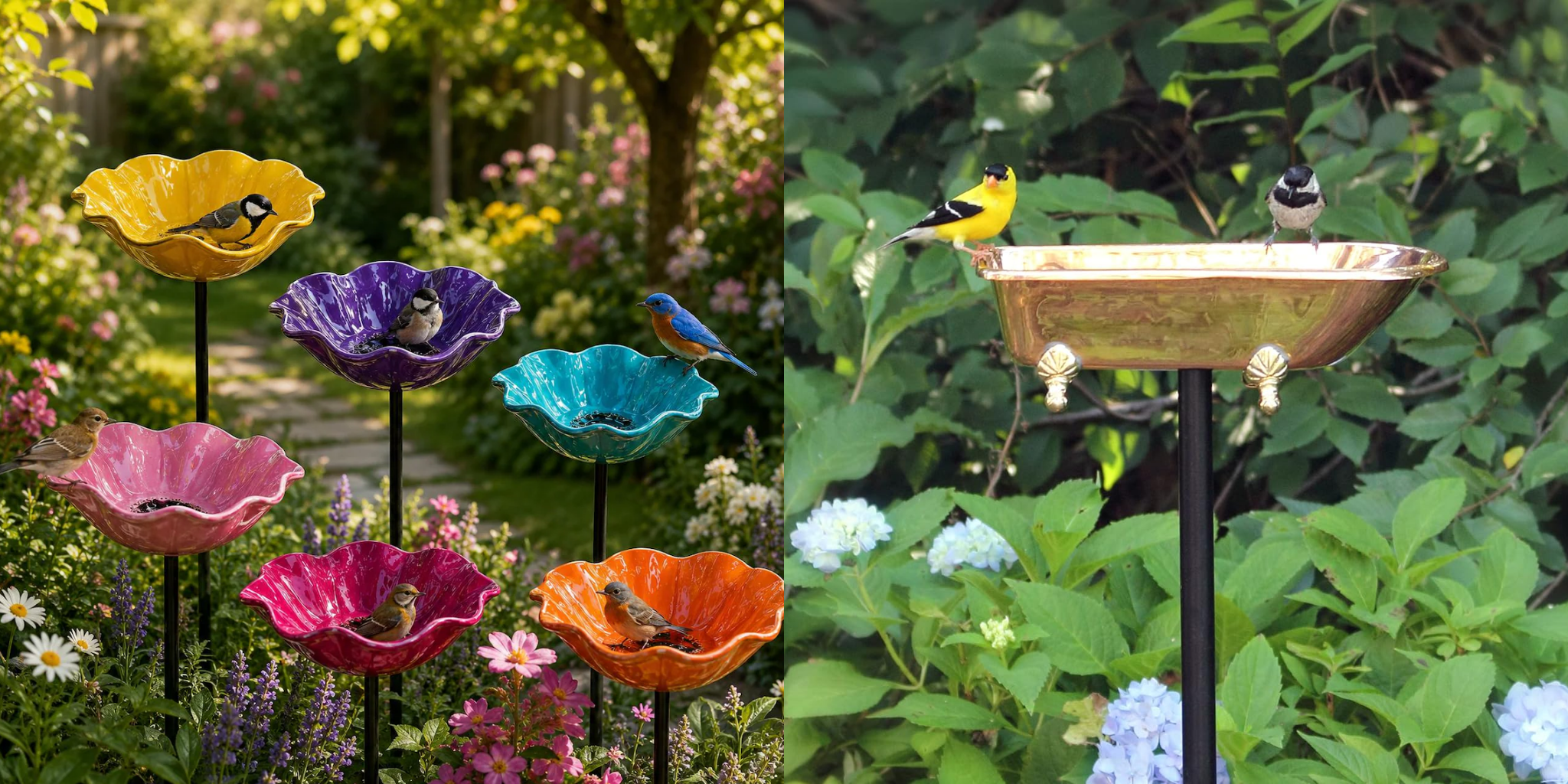 11 Charming Bird Baths That Belong in a Cottage Garden