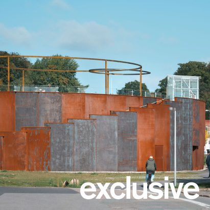 Weathered Steel Cloaks Sawtooth Pumping Station in Denmark by GinnerupArkitekter