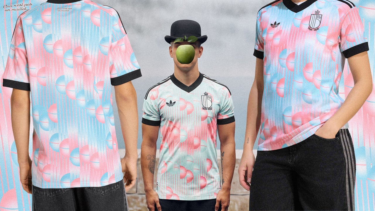 Adidas Designs Belgium's 2026 World Cup Jersey Inspired by Surrealist Artist René Magritte