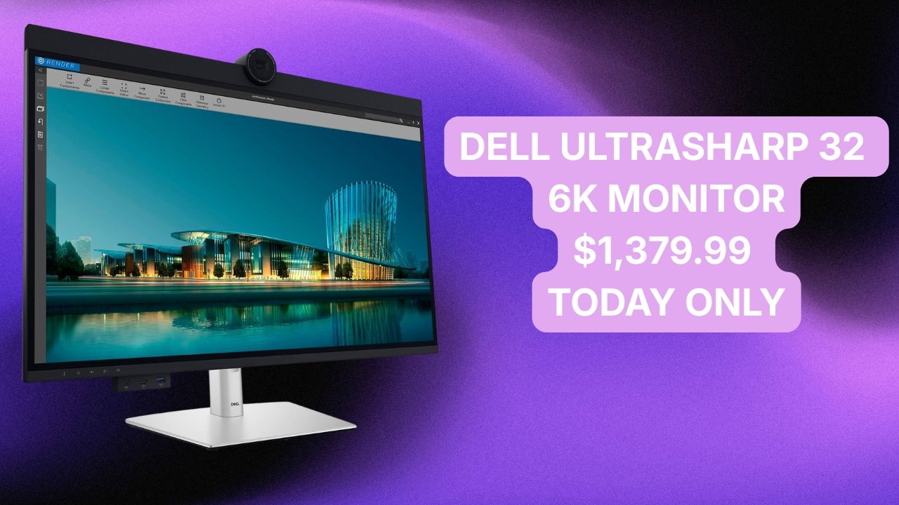 Amazon-owned Woot Slashes Dell UltraSharp 32-Inch 6K Monitor to $1,379 — Today Only