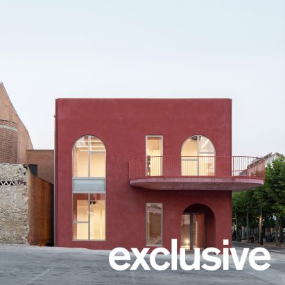 MACH Designs a Red Town Hall in Spain to Have a 'Warm and Welcoming Presence'