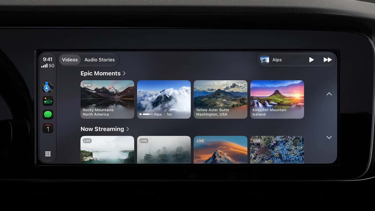 Apple CarPlay : la lecture de vidéos enfin disponible sur l'écran central (à l'arrêt)