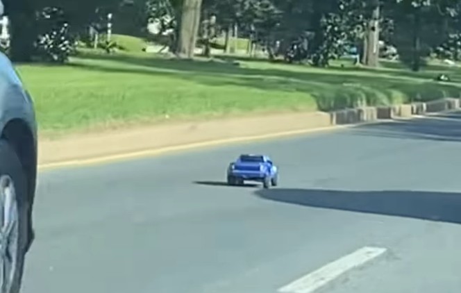 From an RC Pickup Truck in Traffic to a Motorized Wheelchair Going Faster than Cars, Baltimore Has it All