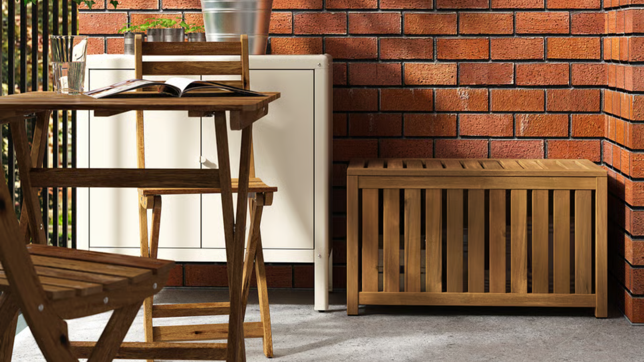 This IKEA Storage Box Replaces Three Pieces of Backyard Furniture at Once – The Multifunctional Buy All Small Balconies Need This Summer
