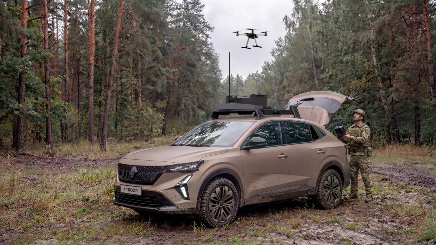 Renault 4 Troop : le 4x4 militaire du futur imaginé par Renault et Thales