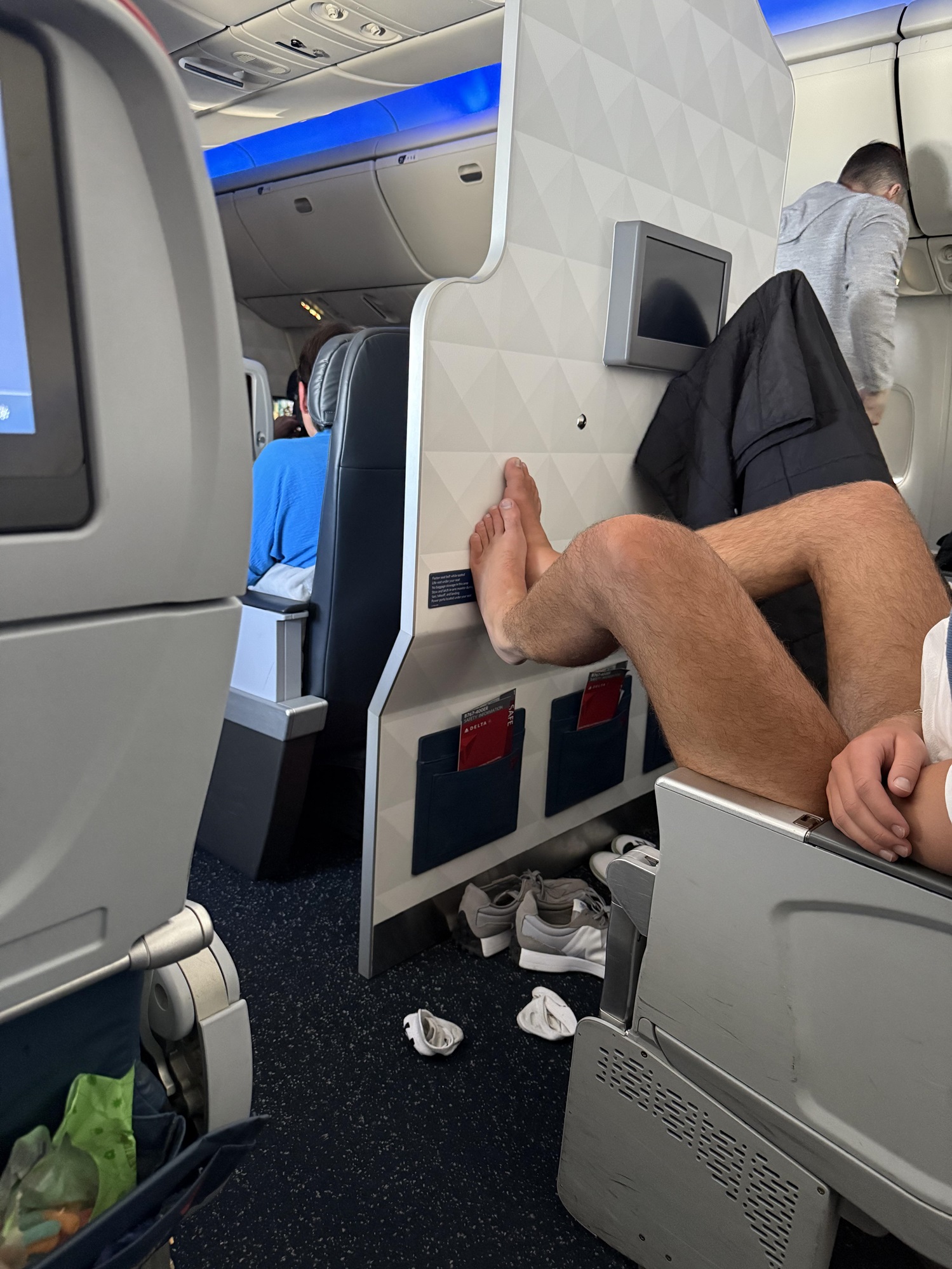 Never Wear Shorts On A Plane — Your Bare Legs Are Touching Everything