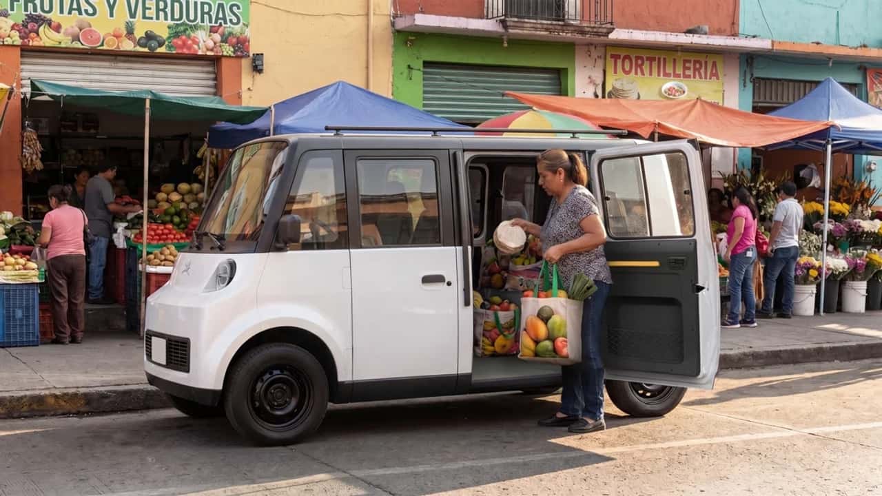 Mexican EV Startup Unveils $8,600 State-Backed Electric Vehicle With 6 Seats