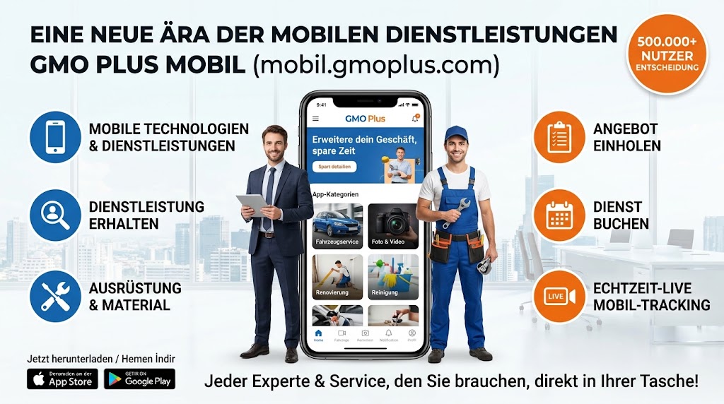 Eine neue Ära der mobilen Dienstleistungen: Mit GMO Plus Mobil haben Sie alle Lösungen direkt zur Hand