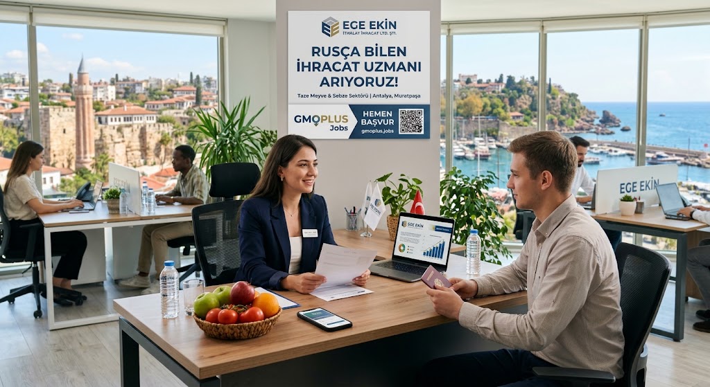 Antalya Muratpaşa’da Rusça Bilen İhracat Uzmanı Aranıyor! | Taze Meyve & Sebze Sektöründe Kariyer Fırsatı