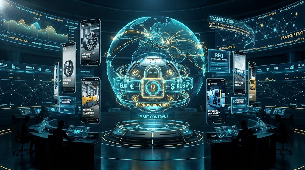 Das Zeitalter des globalen Exports für Hersteller und Verkäufer: Ein autonomes B2B-Ökosystem in 6 Sprachen mit GMOPlus